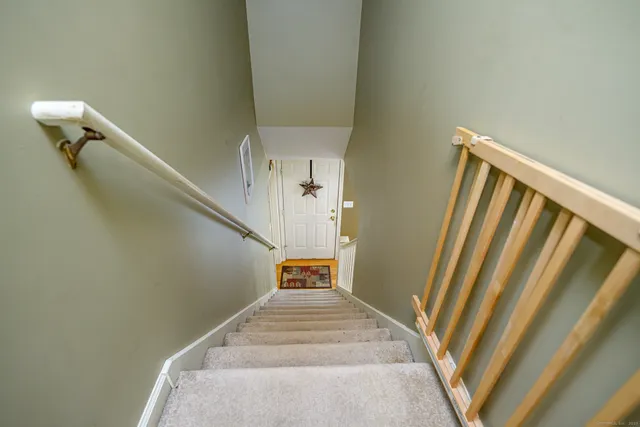 a view of a staircase