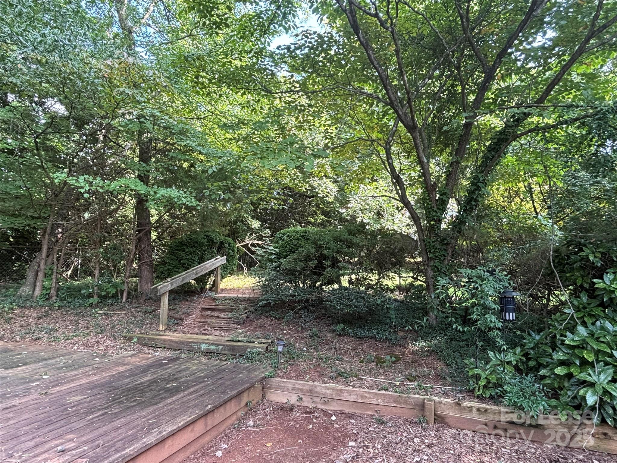 724 Oakdale Drive Statesville, NC 28677 - Photo 18 of 19 a view of a yard with plants and trees