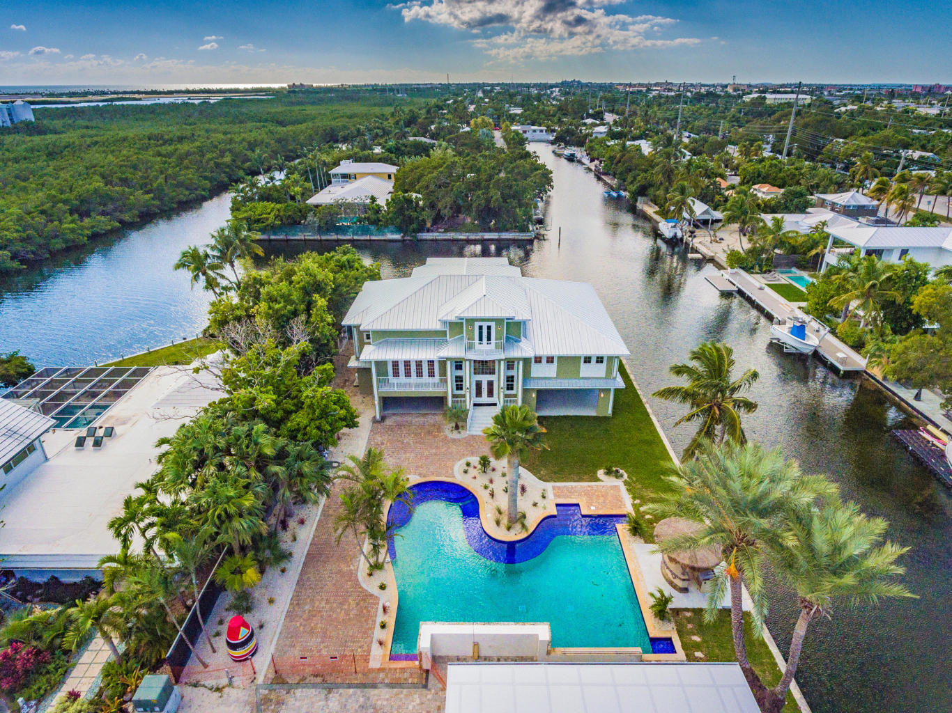 2 Go Lane Key West, FL 33040 - Photo 25 of 42 an aerial view of a house with a lake view