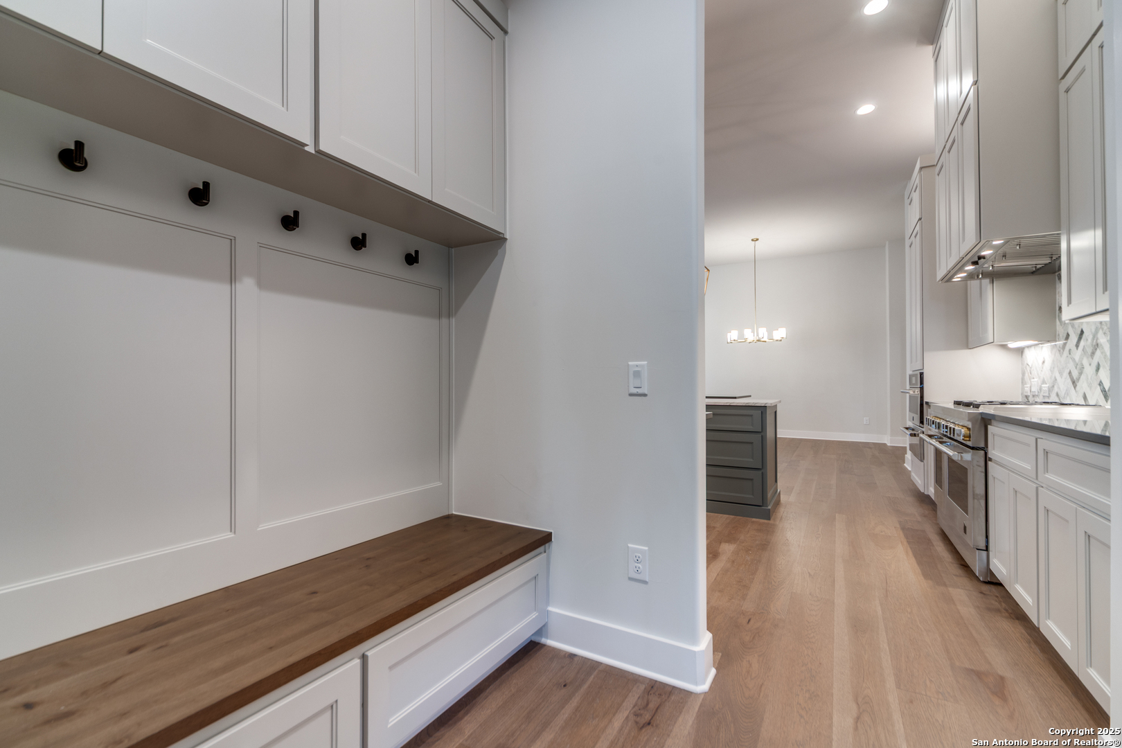 193 Ranch Heights Boerne, TX 78015 - Photo 14 of 29 a view of kitchen with furniture and wooden floor