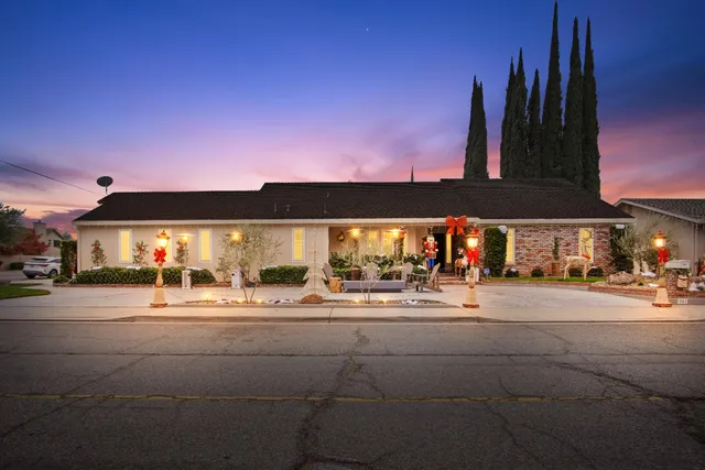 a view of a car park in front of a building