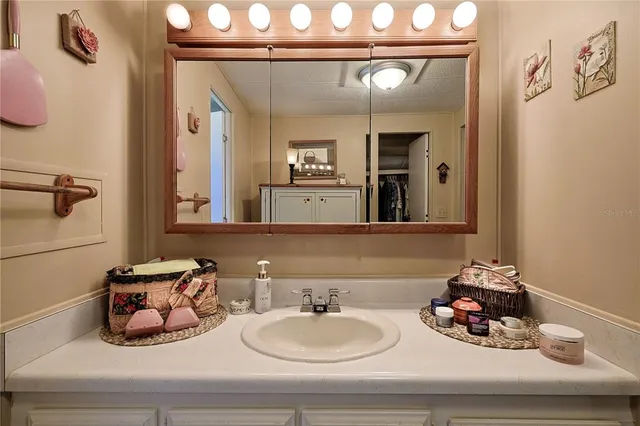 a view of a park with swings and slides