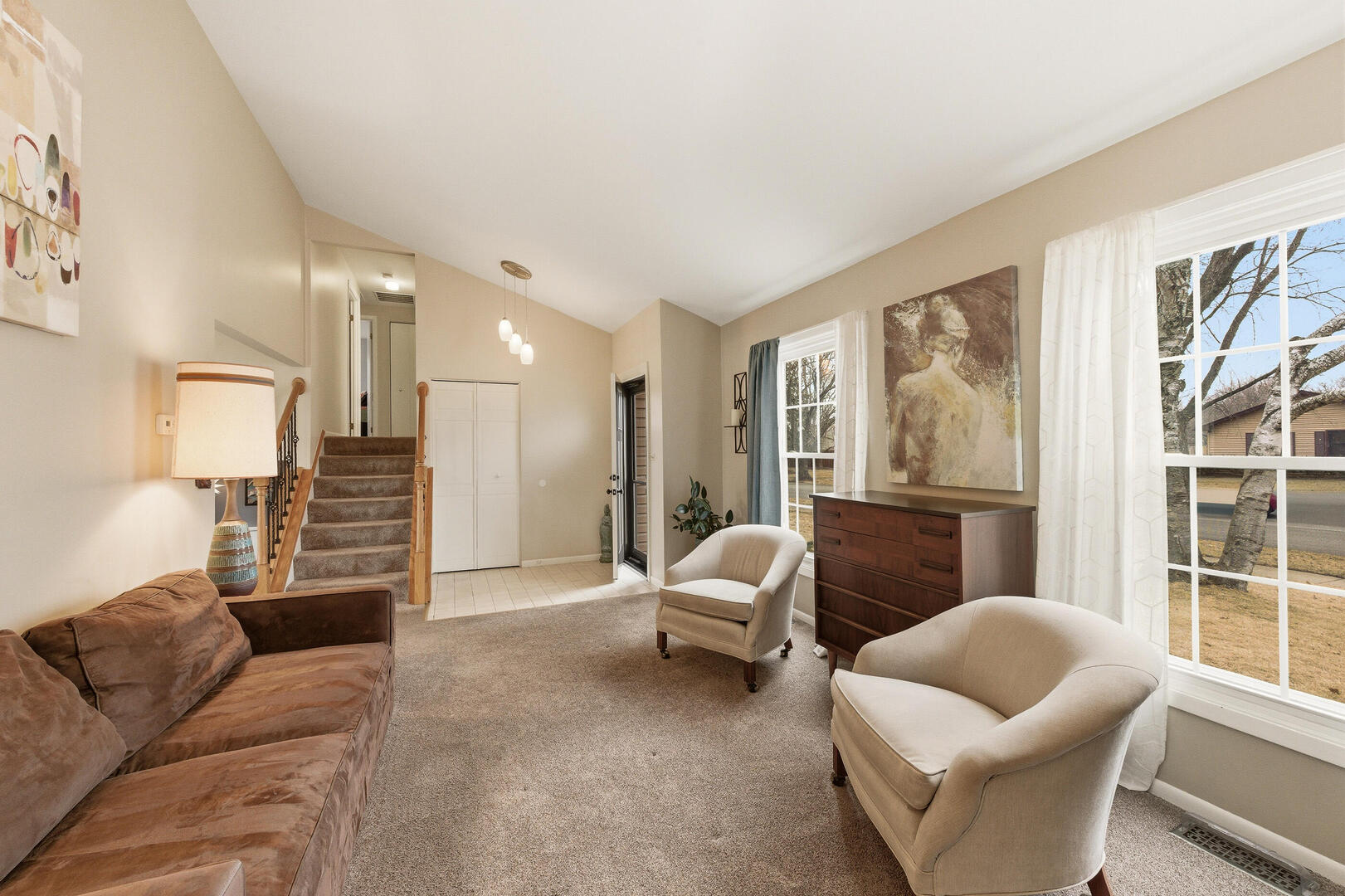 2023 Springside Drive Naperville, IL 60565 - Photo 5 of 16 a living room with furniture and a large window