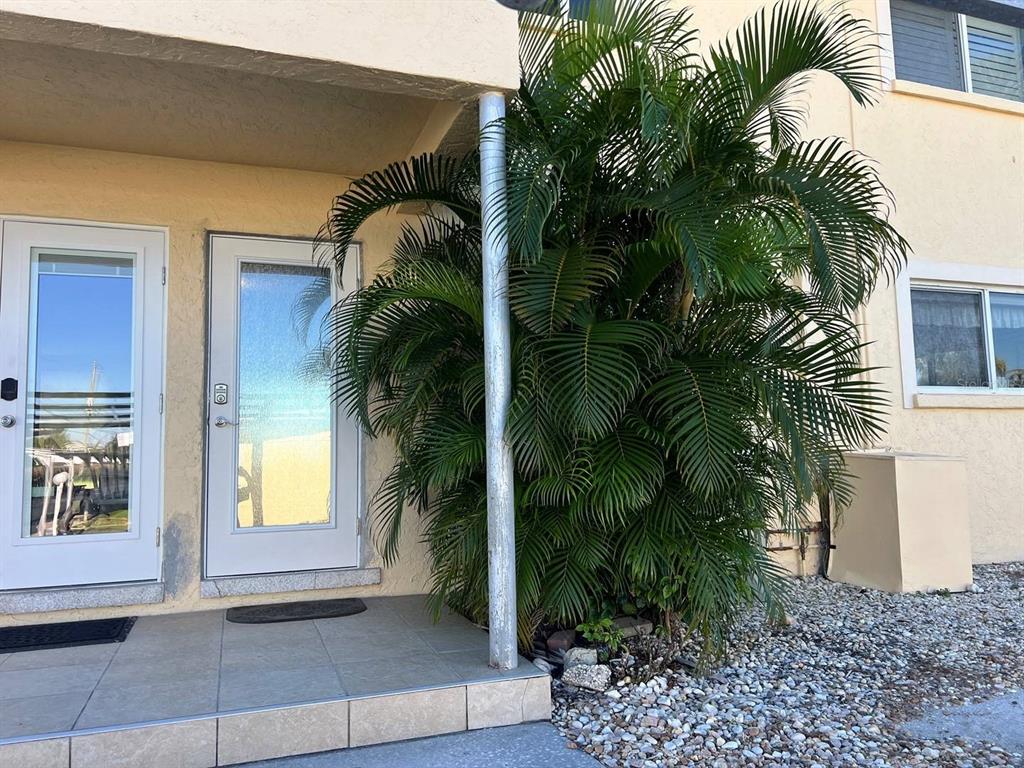 6006 Midnight Pass Road, Unit 40 Sarasota, FL 34242 - Photo 13 of 25 a view of a potted plants in front of a house
