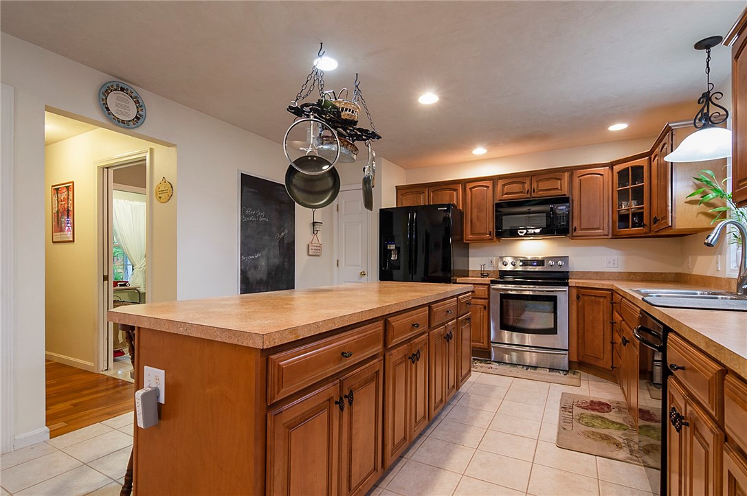 1883 Snake Hill Road Glocester, RI 02814 - Photo 7 of 18 Large Eat-In Kitchen with Stainless Appliances.