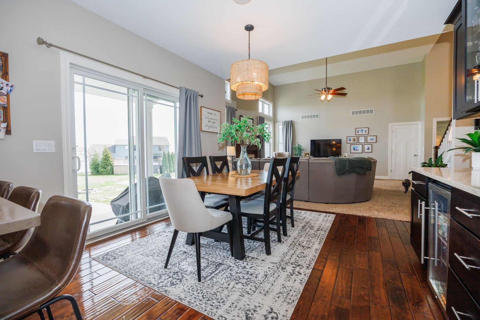 114 Mallard Way Hudson, IL 61748 - Photo 16 of 65 a view of a dining room with furniture window and wooden floor