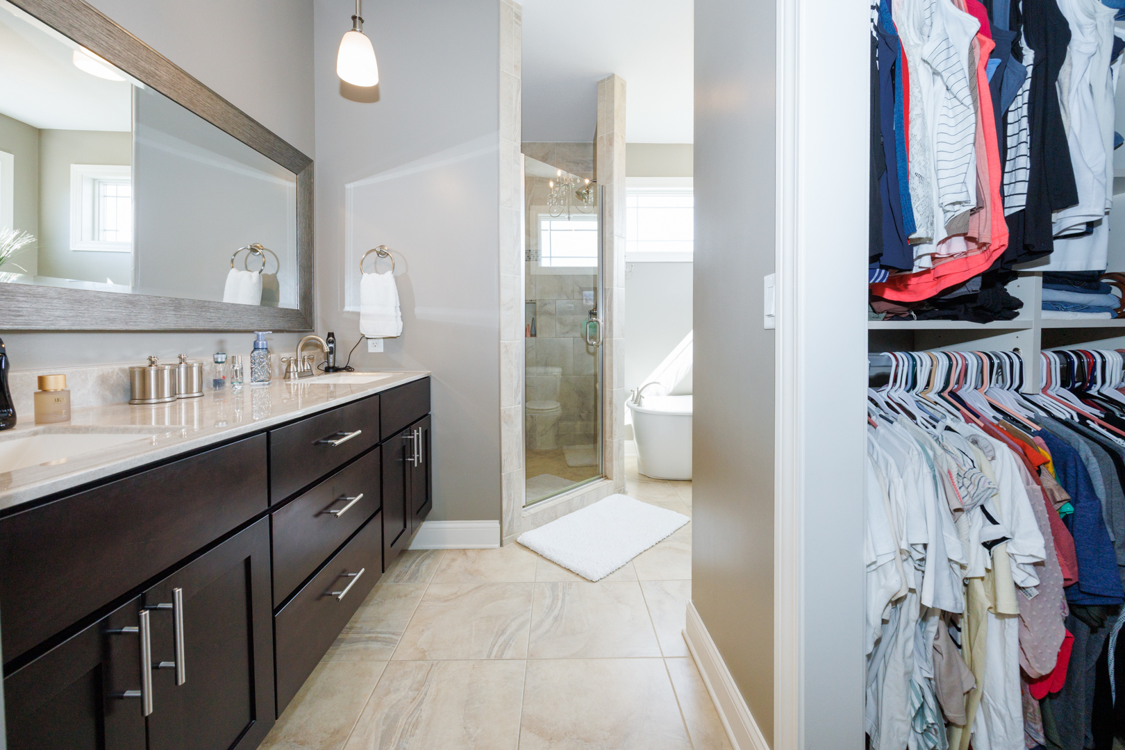 114 Mallard Way Hudson, IL 61748 - Photo 26 of 65 a view of a bathroom sink and a mirror