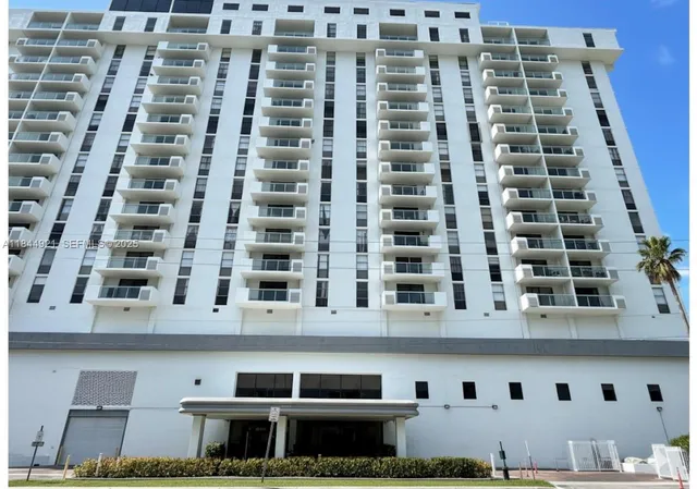 a front view of a building