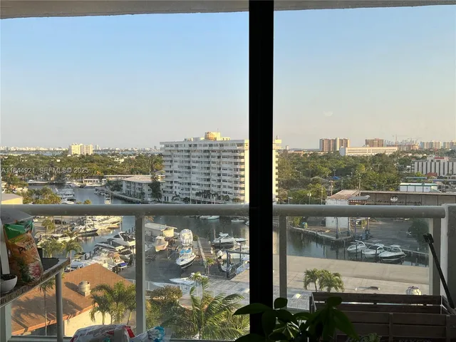 a city view from a balcony