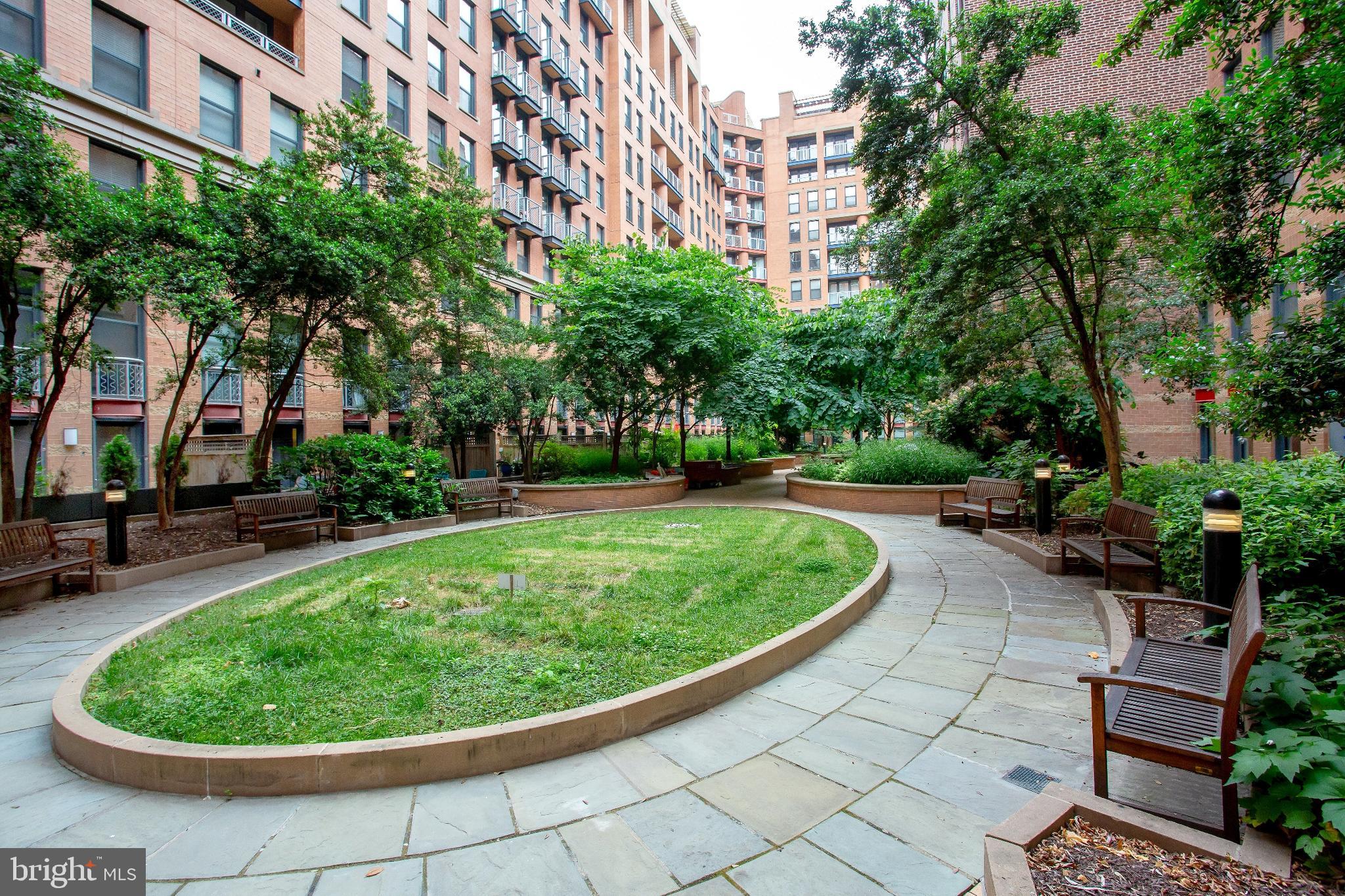 616 E Street Northwest, Unit 221 Washington, DC 20004 - Photo 45 of 55 Serene Interior Courtyard Center Space