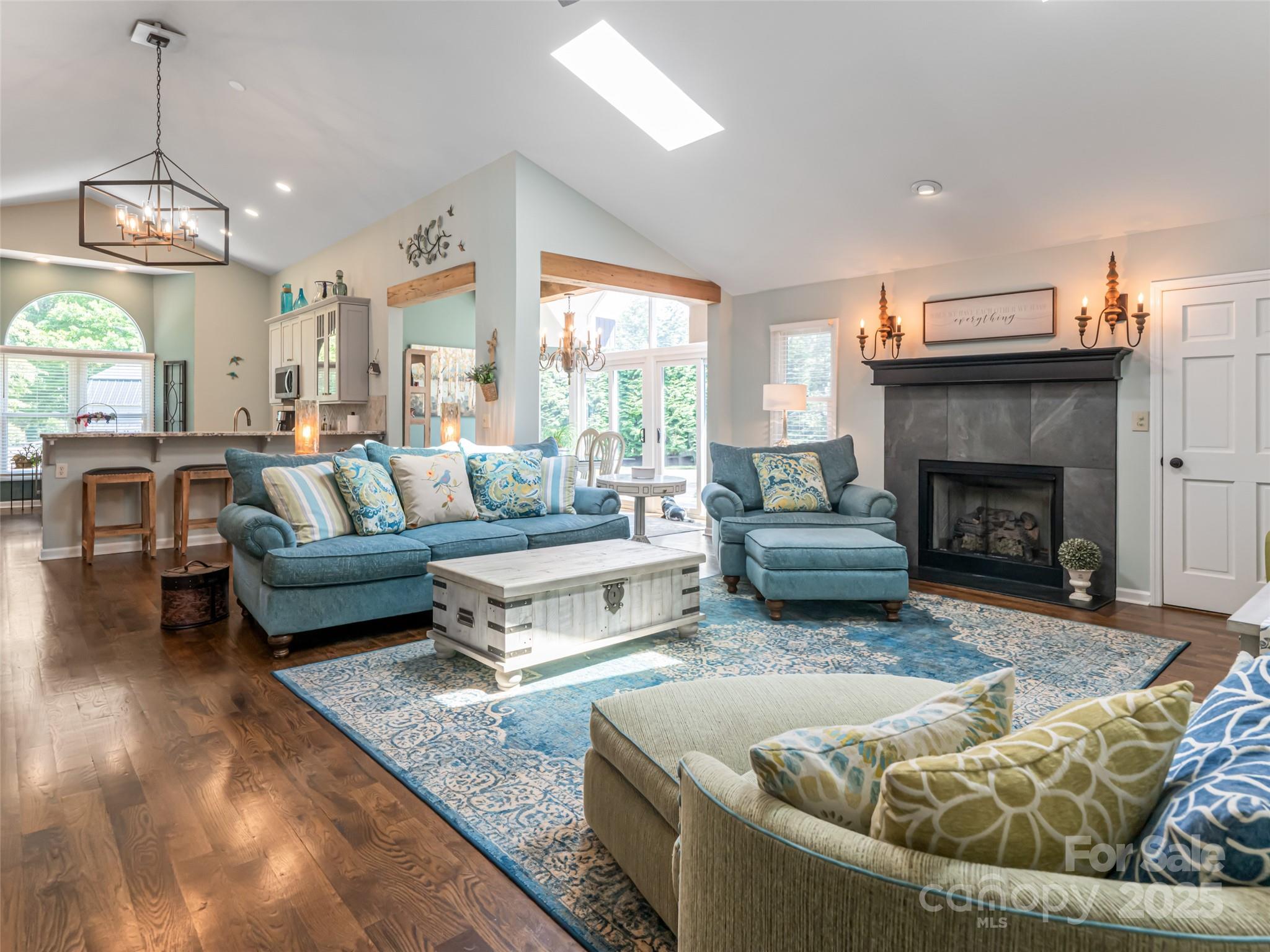 206 Pinner Road Arden, NC 28704 - Photo 9 of 47 a living room with furniture and a fireplace