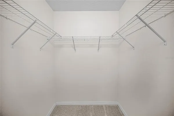a view of a room with racks