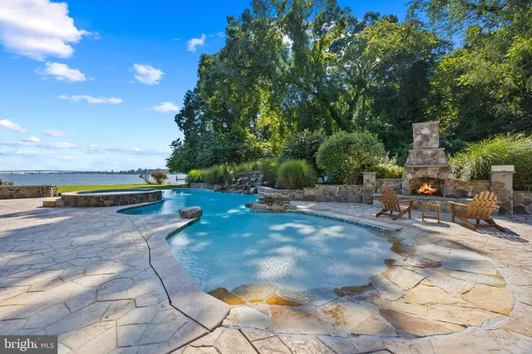 a view of yard with outdoor seating