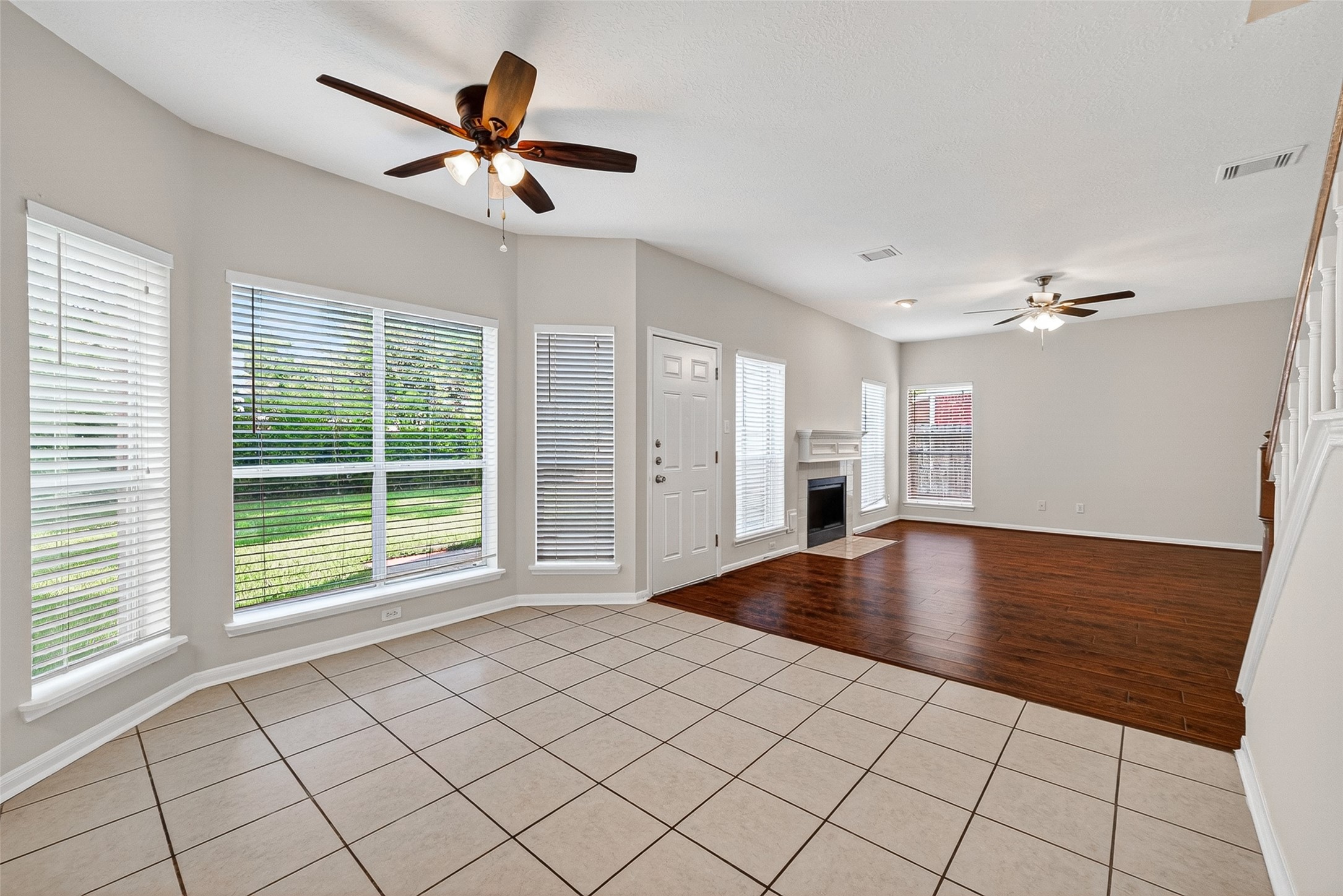 4539 Springfield Lakes Street Sugar Land, TX 77479 - Photo 8 of 34 a view of empty room with wooden floor and fan