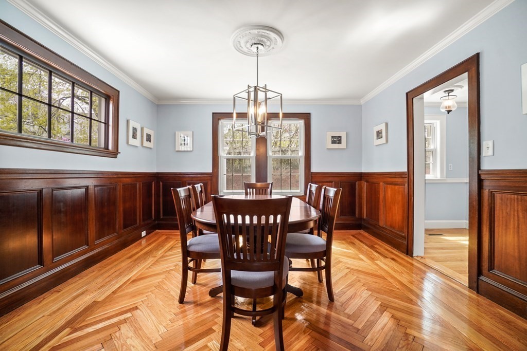 1147 Brook Road Milton, MA 02186 - Photo 8 of 31 a view of a dining room with furniture window and wooden floor
