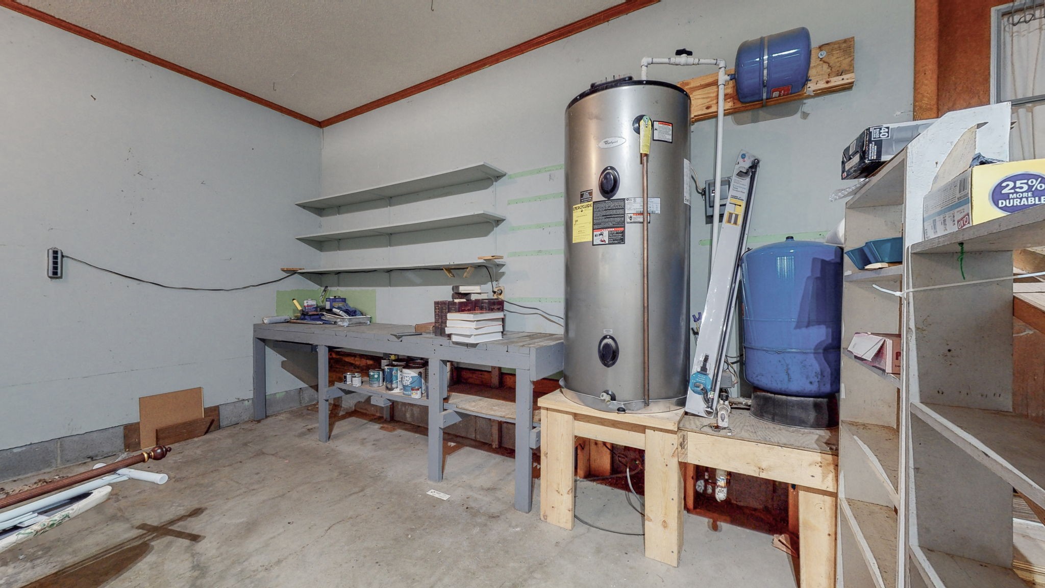 6714 Lee Road Smyrna, TN 37167 - Photo 33 of 70 Huge 80 gallon water heater and deluxe ladder attic access in garage