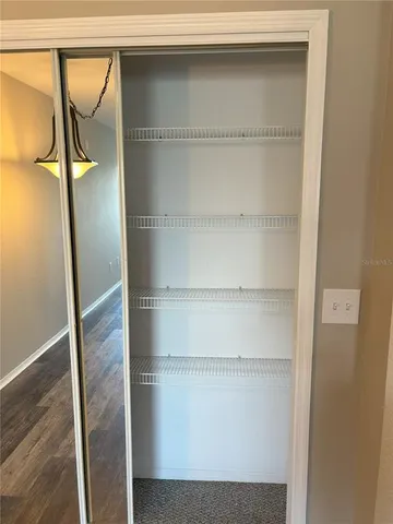 a close view of closet