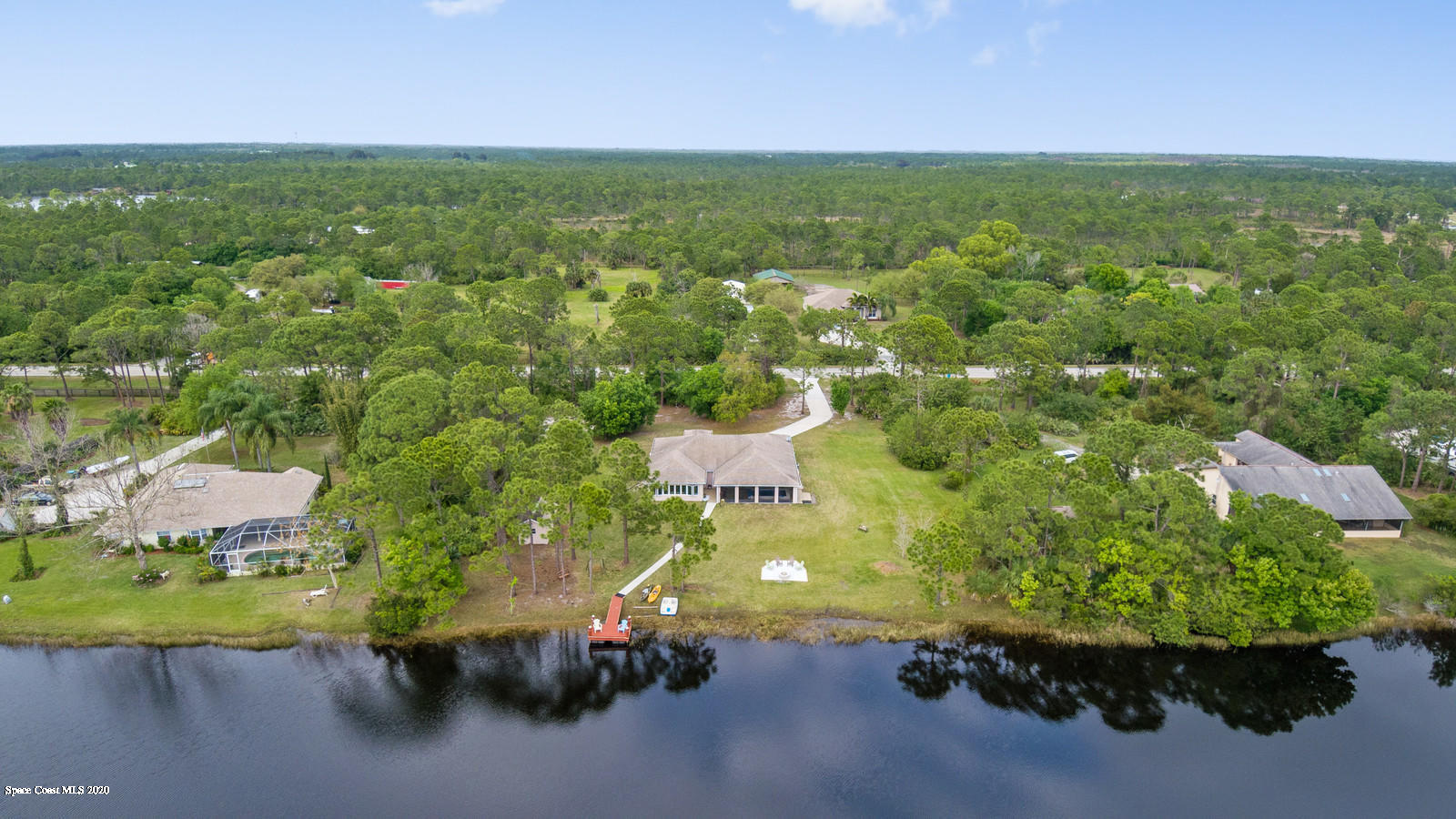 1301 Grant Road Grant Valkaria, FL 32949 - Photo 15 of 44 Aerial Back 1
