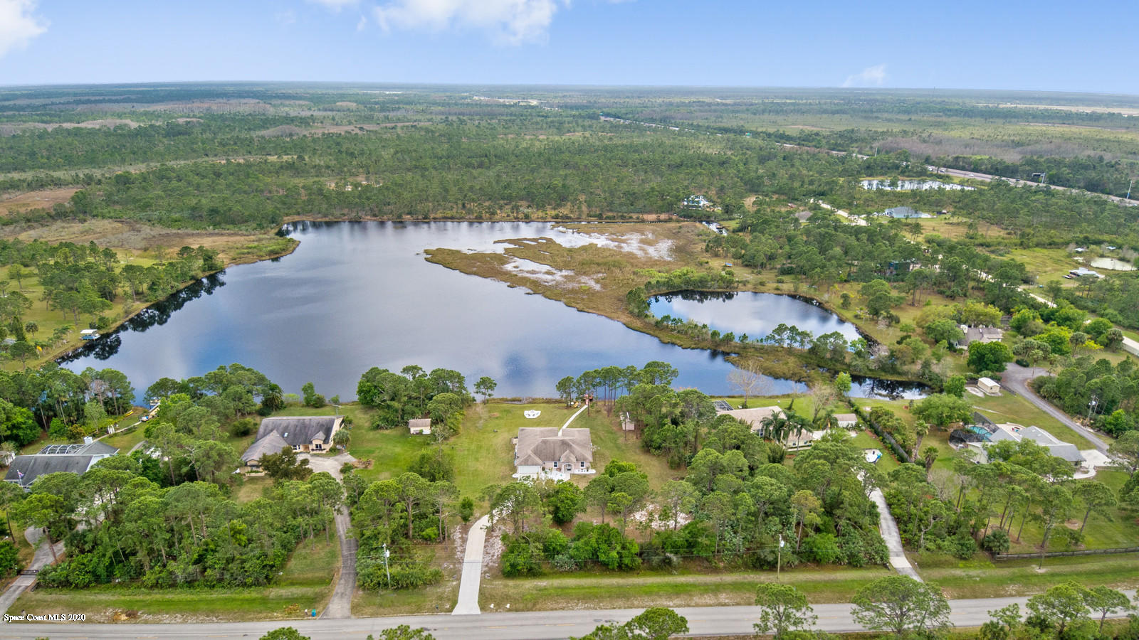 1301 Grant Road Grant Valkaria, FL 32949 - Photo 3 of 44 Aerial Front 1
