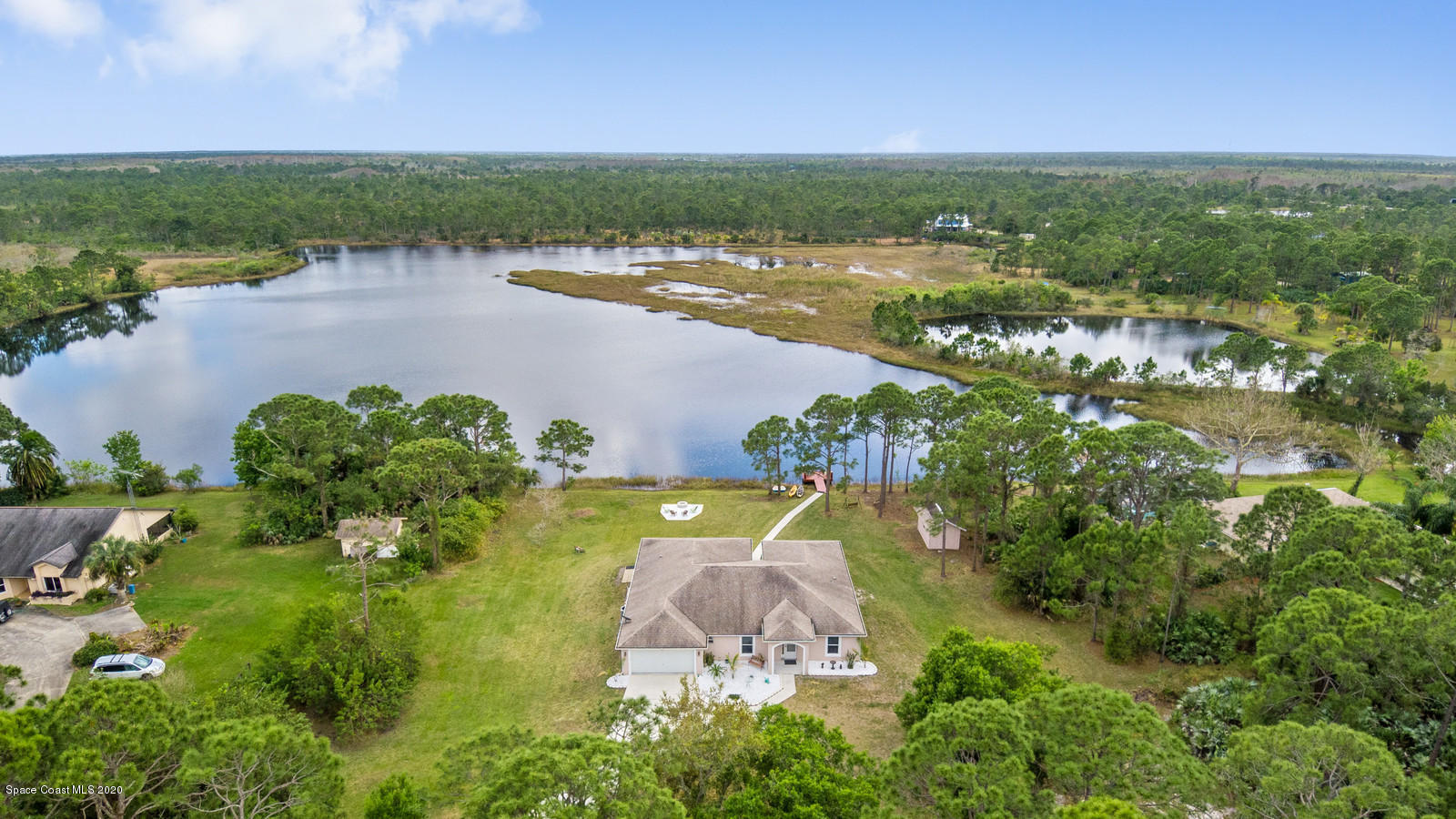 1301 Grant Road Grant Valkaria, FL 32949 - Photo 4 of 44 Aerial Front 2