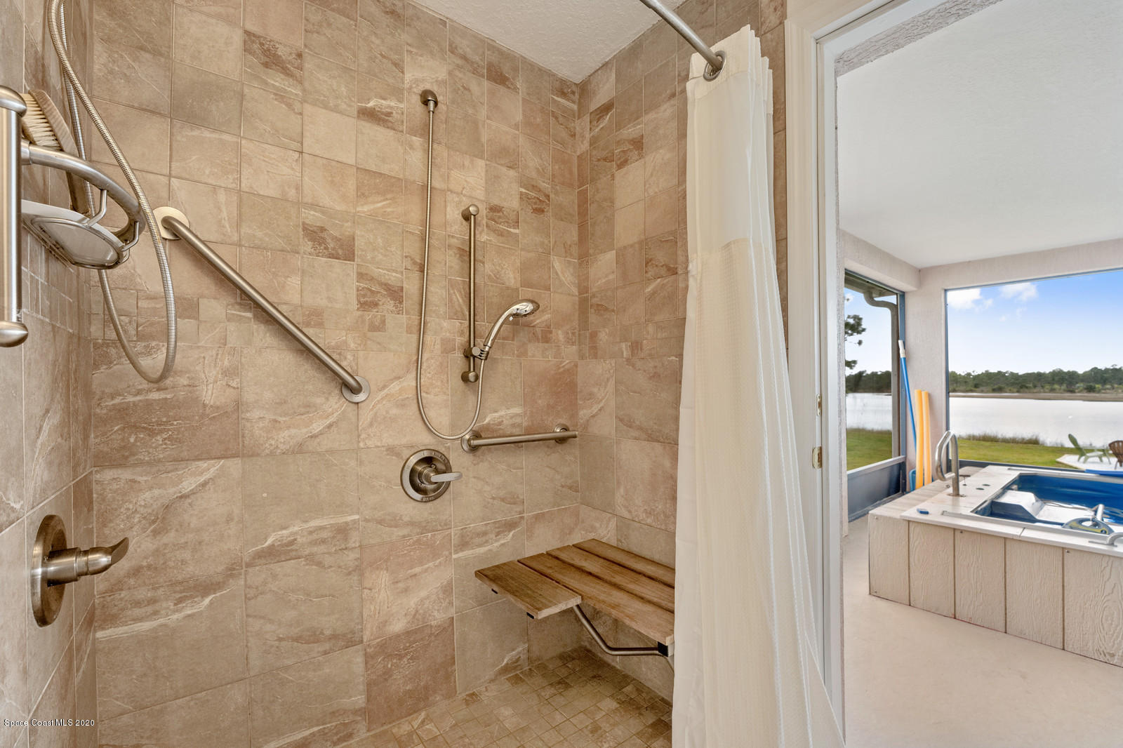 1301 Grant Road Grant Valkaria, FL 32949 - Photo 33 of 44 MB-Handicap Accessible Shower