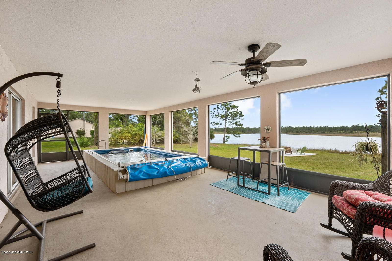 1301 Grant Road Grant Valkaria, FL 32949 - Photo 40 of 44 500 sf Screened Lanai