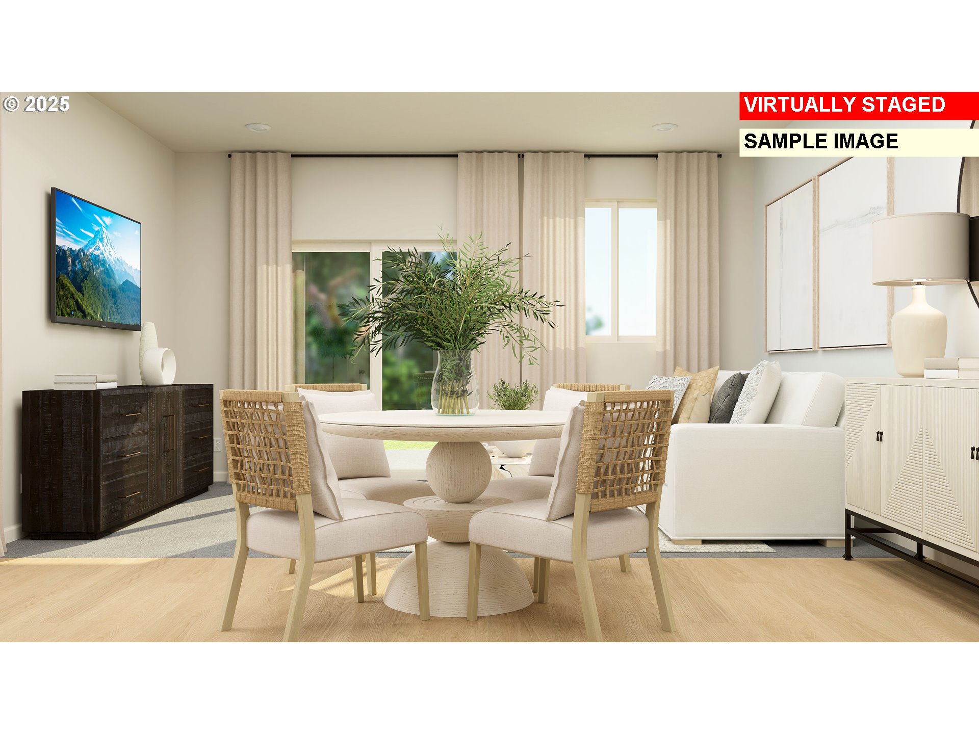 3062 Southwest Linneman Drive Gresham, OR 97080 - Photo 4 of 20 a living room with furniture and a flat screen tv