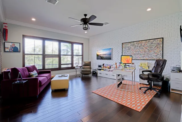 a view of a balcony with lake view and a floor to ceiling window