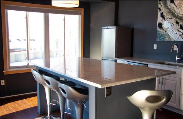 a bathroom with a sink and a window