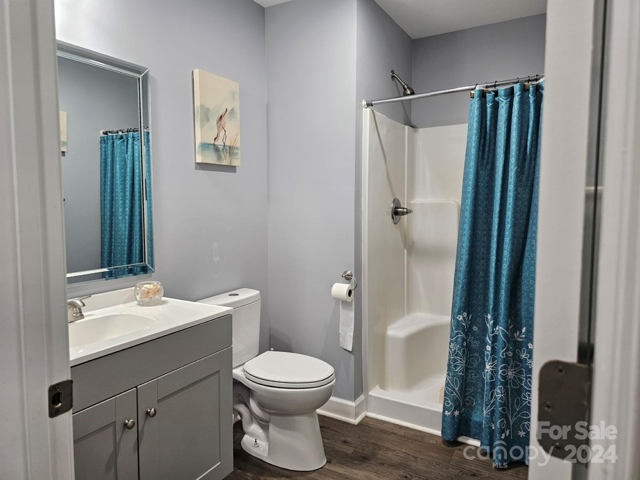 302 Flint Hill Road Cherryville, NC 28021 - Photo 16 of 32 a bathroom with a toilet sink and shower
