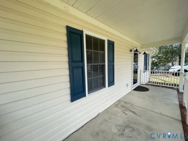 a view of a backyard of a house