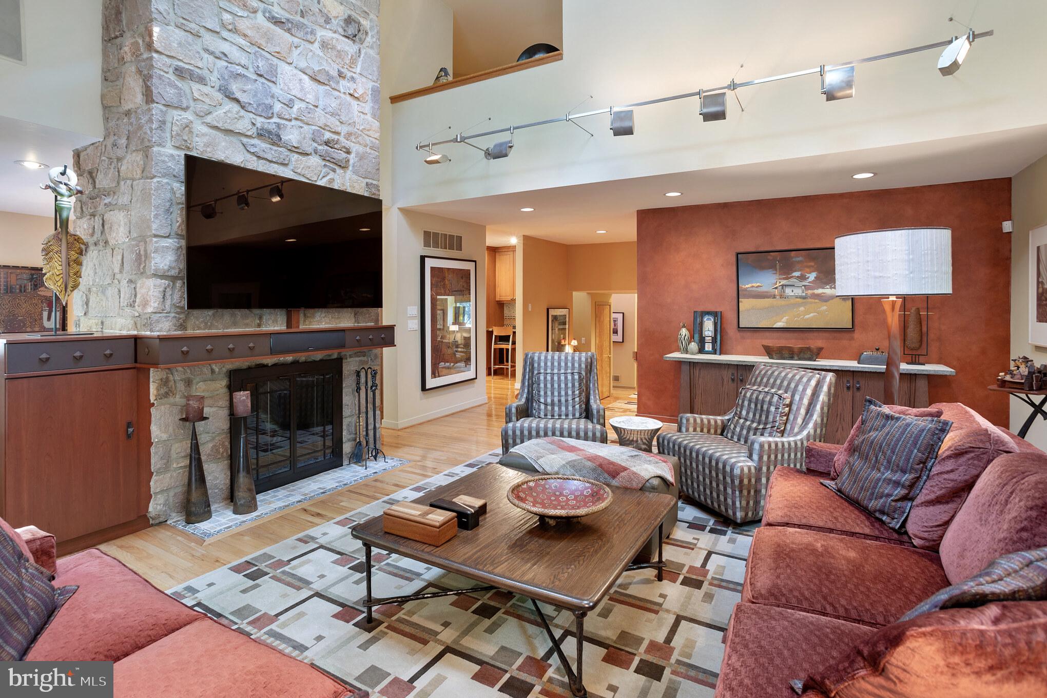 1680 Paper Mill Road Jenkintown, PA 19046 - Photo 2 of 41 Family Room with Double-sided Fireplace