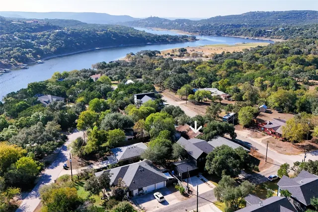 an aerial view of multiple house
