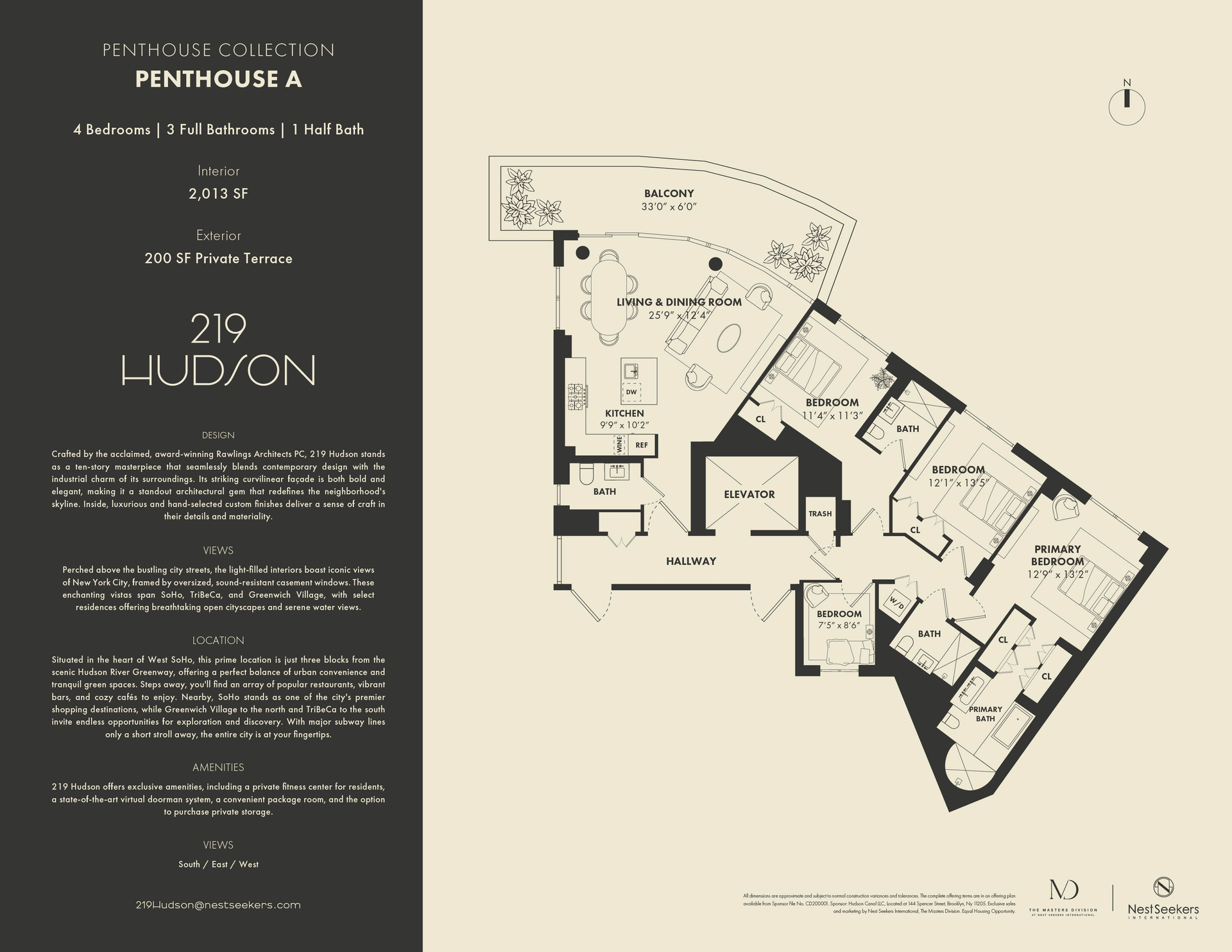 219 Hudson Street, Unit PHA Manhattan, NY 10013 - Photo 12 of 12