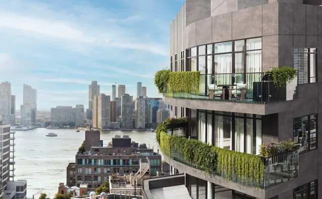 a balcony with outdoor space swimming pool and outdoor seating