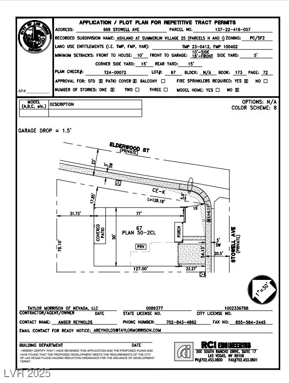 669 Stowell Avenue Las Vegas, NV 89138 - Photo 7 of 55 Plot Map