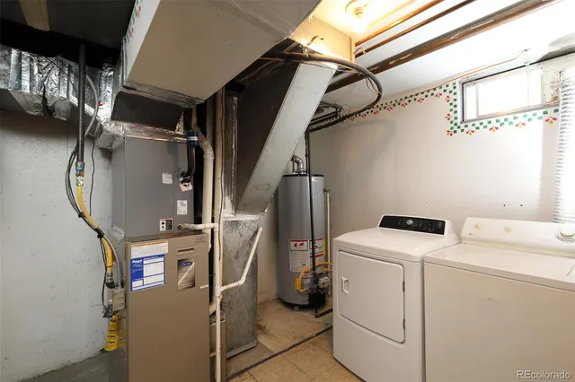 a view of a room with utility racks on the wall