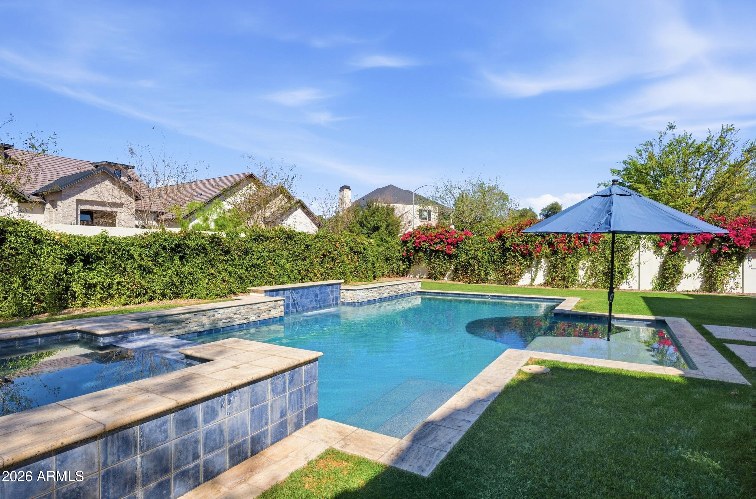 40 West Frier Drive Phoenix, AZ 85021 - Photo 42 of 54 a view of swimming pool with outdoor seating and mountain view