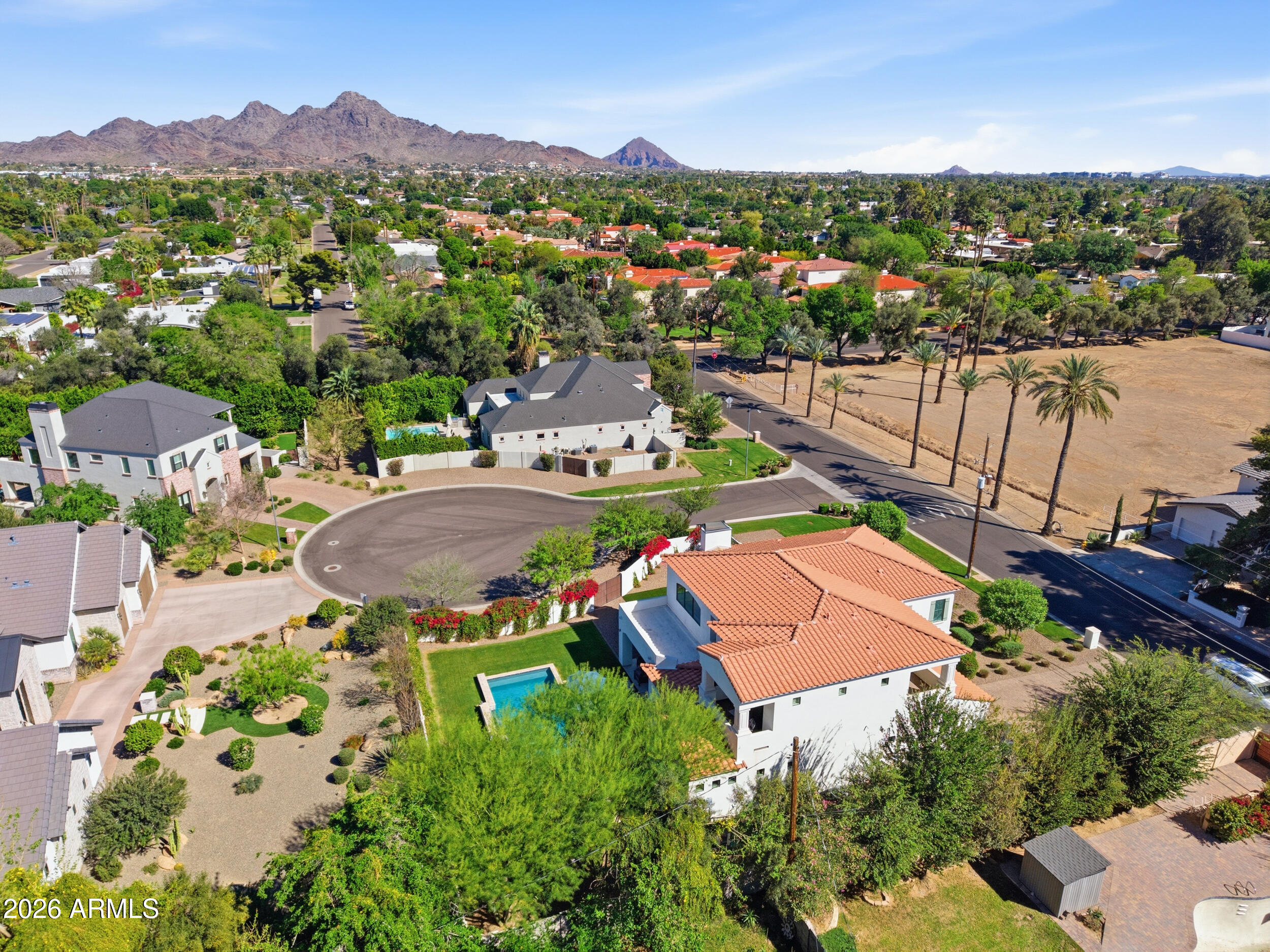 40 West Frier Drive Phoenix, AZ 85021 - Photo 52 of 54 an aerial view of a house with a garden