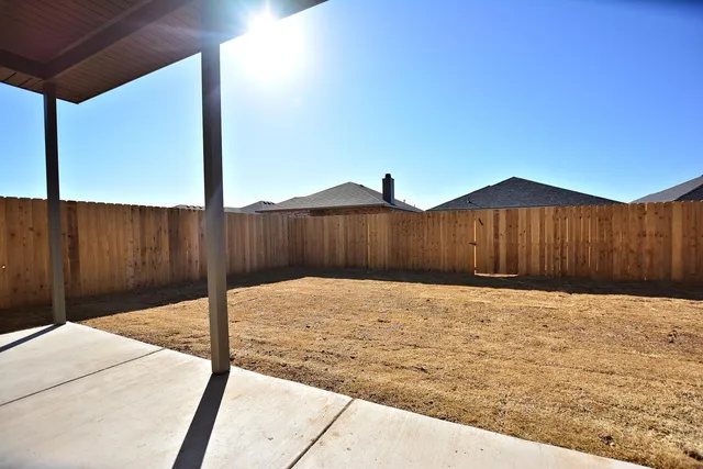 a backyard of a house