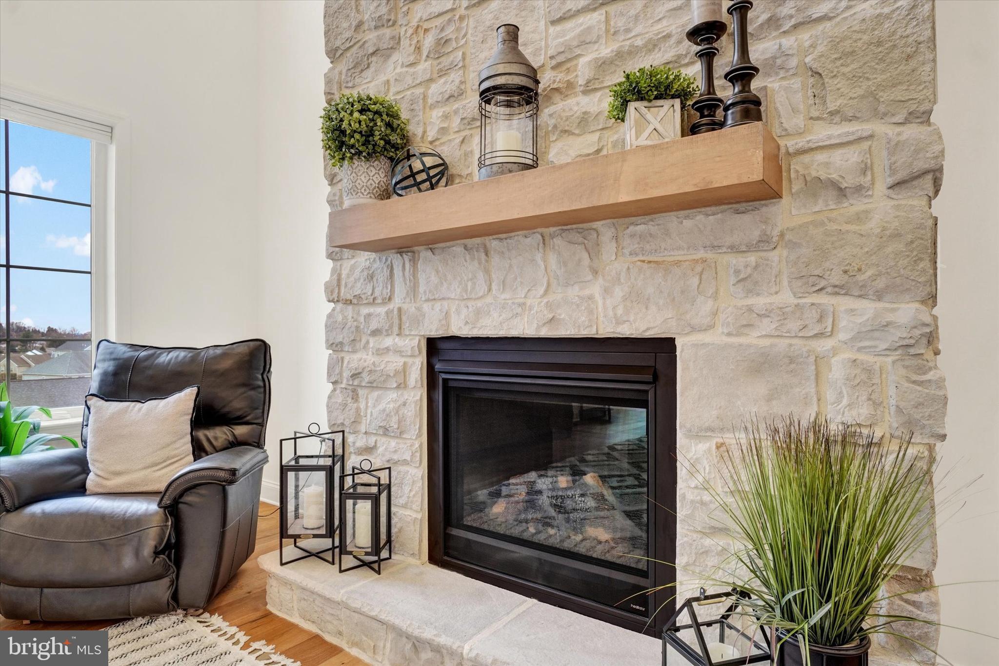 422 Springhouse Lane York, PA 17406 - Photo 8 of 54 Gorgeous Floor-to-Ceiling Stone Fireplace