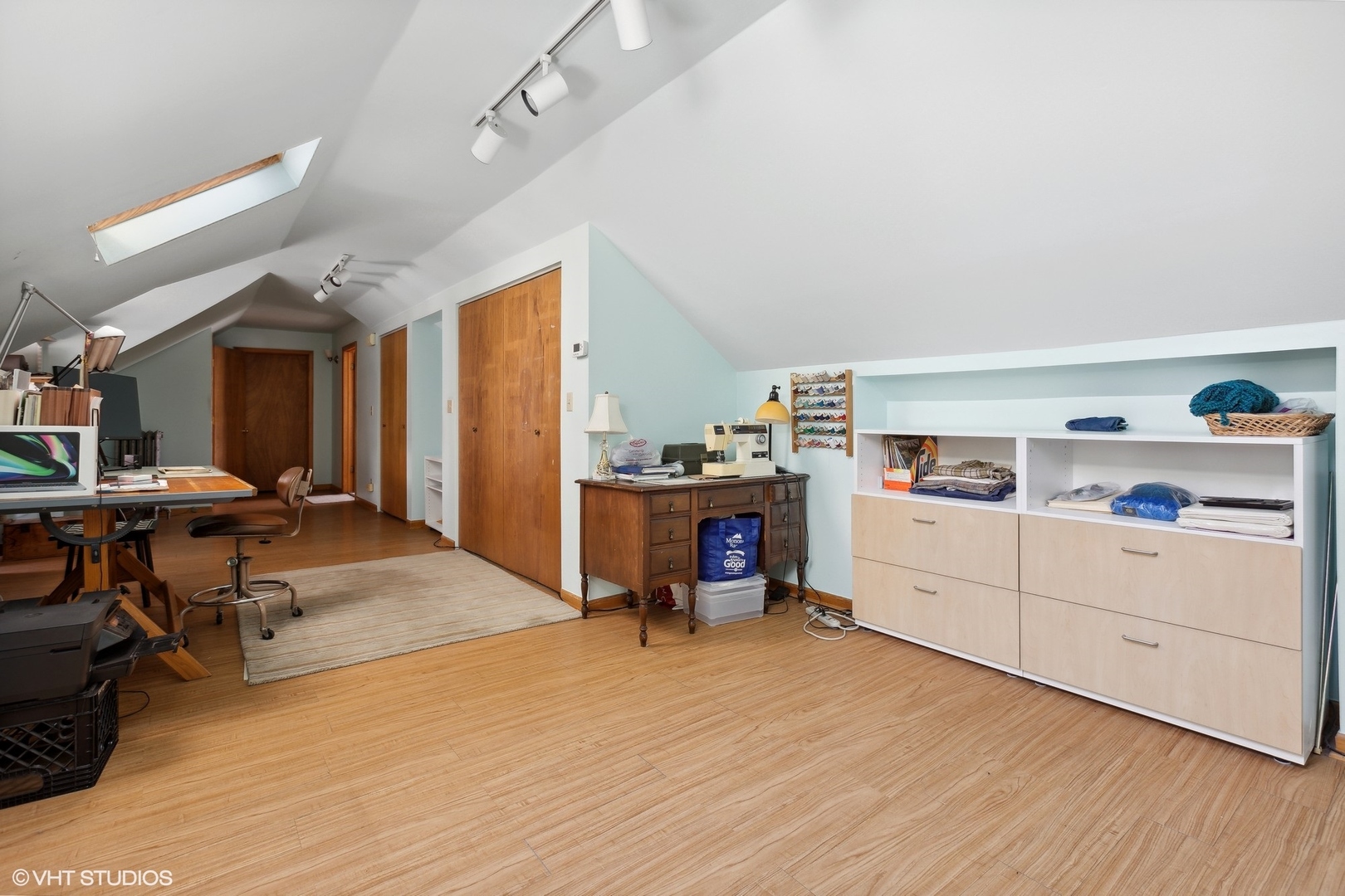 2836 West Eastwood Avenue Chicago, IL 60625 - Photo 19 of 28 a view of a kitchen with cabinets and wooden floor