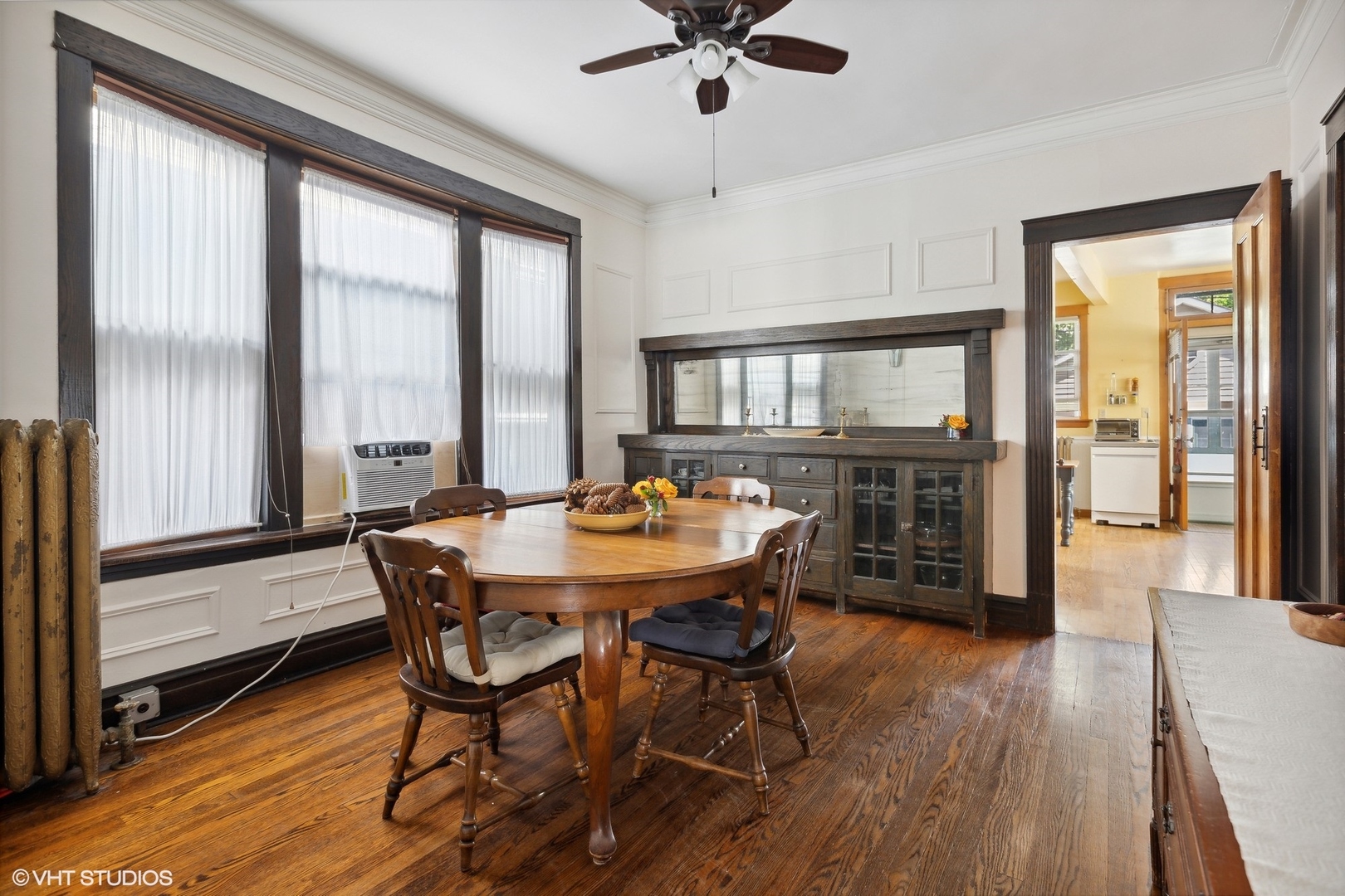 2836 West Eastwood Avenue Chicago, IL 60625 - Photo 5 of 28 a view of a dining room with furniture window and wooden floor