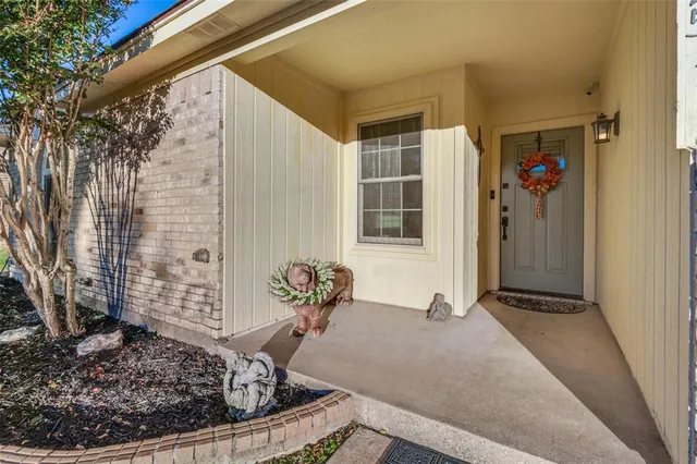 a view of a front door of house