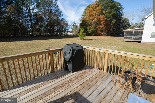 a view of a wooden bridge
