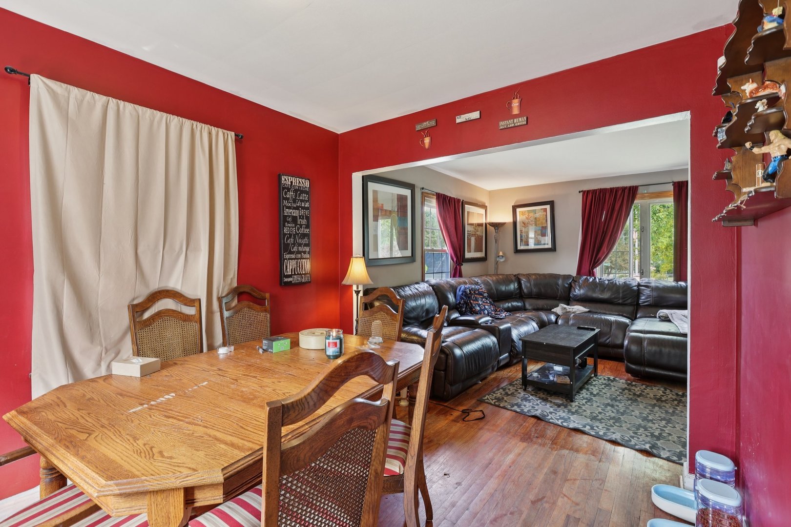 136 Hubbard Court Wauconda, IL 60084 - Photo 12 of 35 a view of a dining room with furniture window and wooden floor