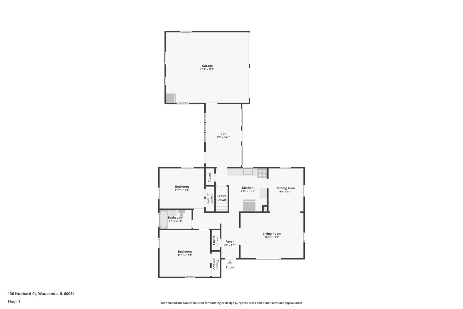 136 Hubbard Court Wauconda, IL 60084 - Photo 34 of 35 a picture of floor plan