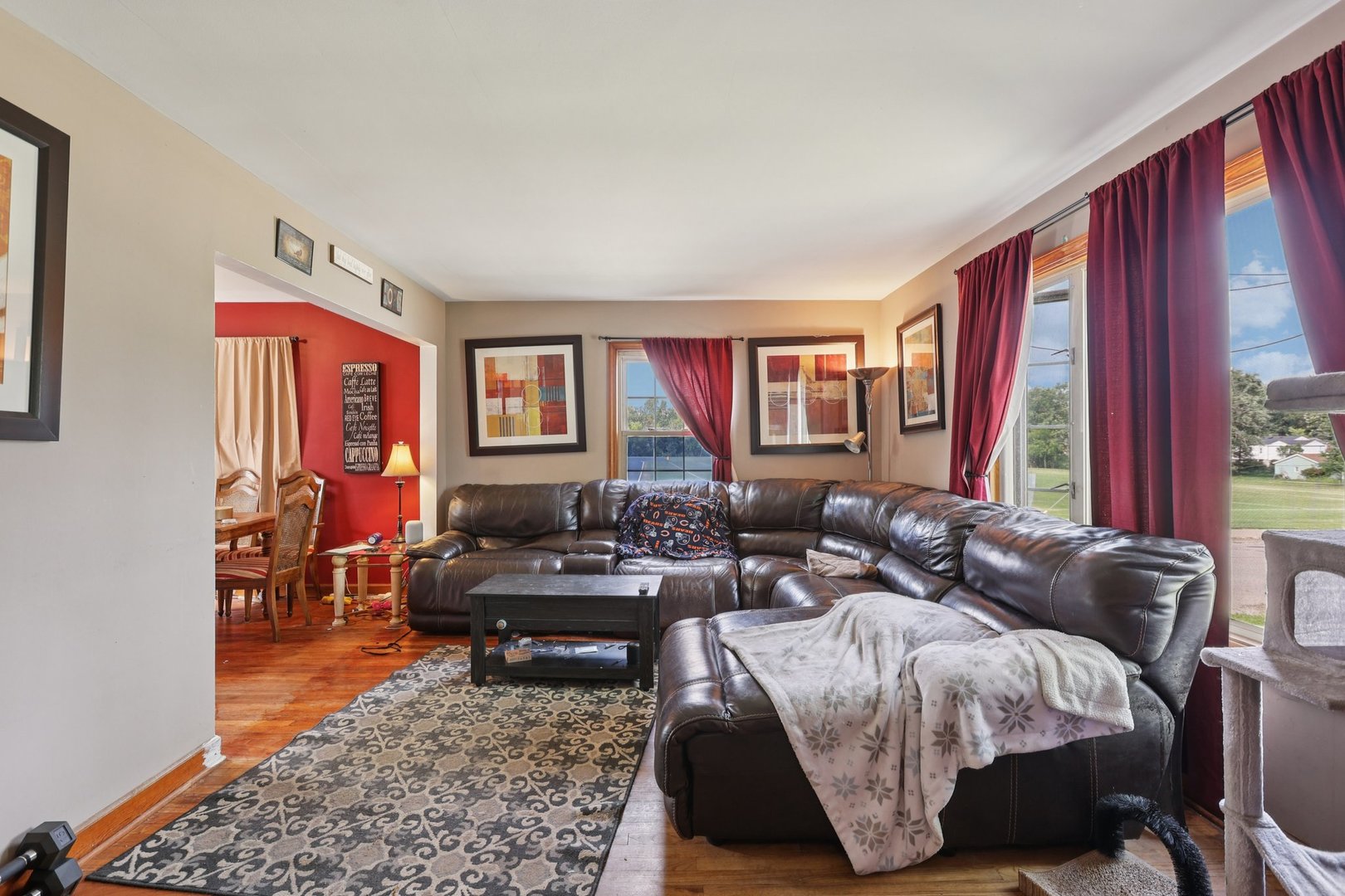 136 Hubbard Court Wauconda, IL 60084 - Photo 8 of 35 a living room with furniture and a large window