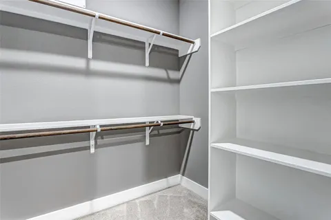 a close view of closet