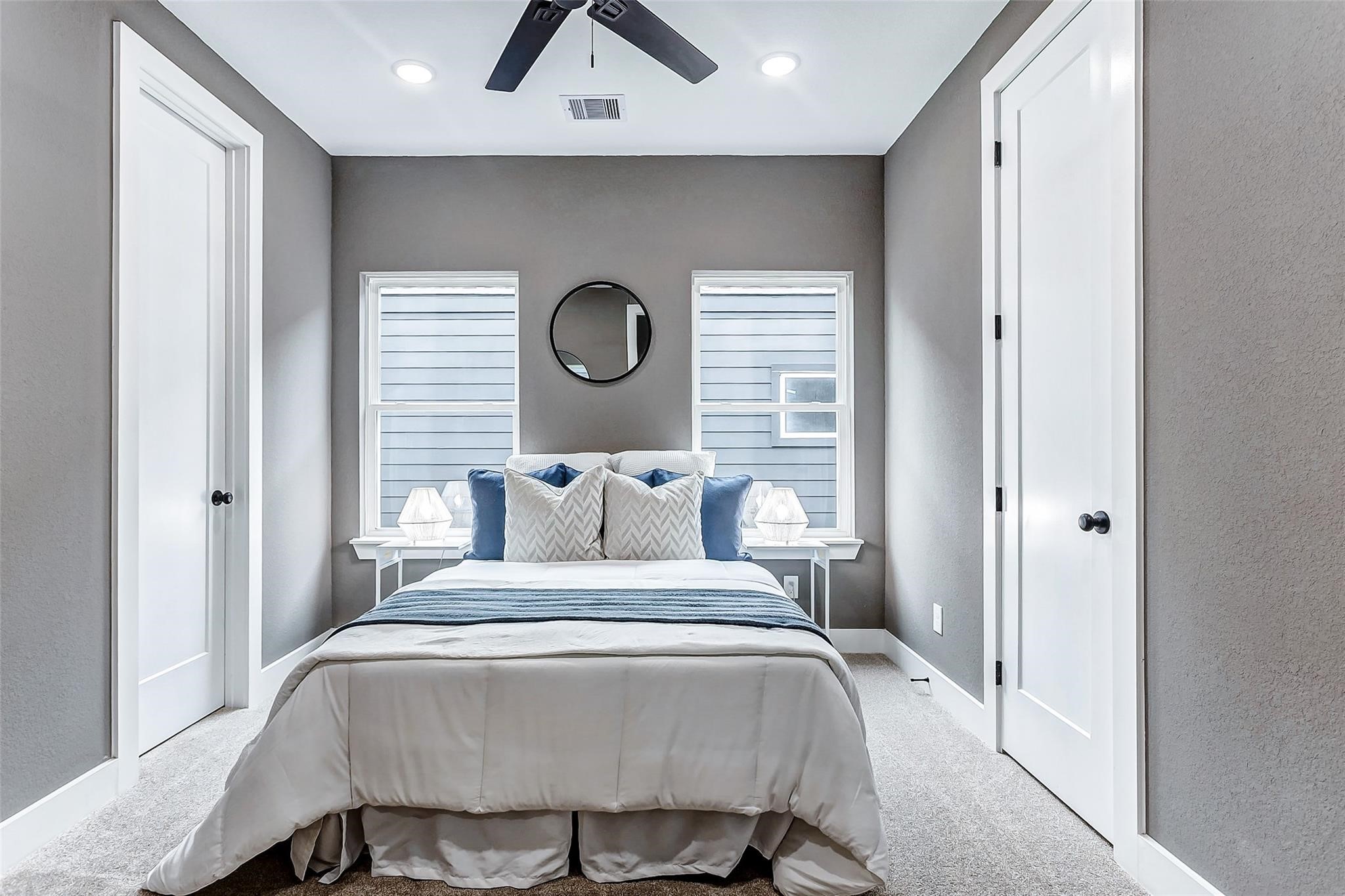 8008 Sunbury Street Houston, TX 77028 - Photo 34 of 45 a bedroom with a bed and a window